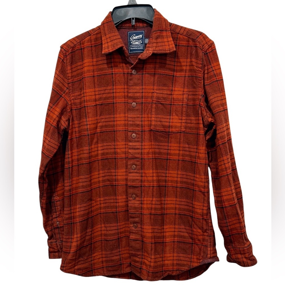 Grayers Heritage Men's Flannels in Rust and Black 100% cotton size M